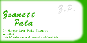 zsanett pala business card